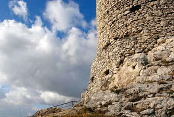 Stone castle ruins, Olsztyn, Jura Krakowsko-Częstochowska, Poland