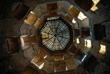 Stone castle ruins, Castle Krzyżtop&oacute;r, Poland