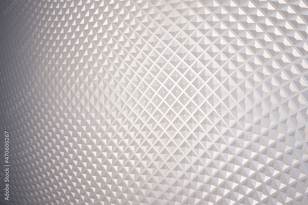 Poster Abstract white pattern wallpaper. Design, web and landing page concept. 3D Rendering.