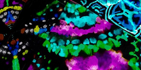 Trendy Dirty Style. Colorful Street Artist