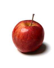 ripe apple on a white background