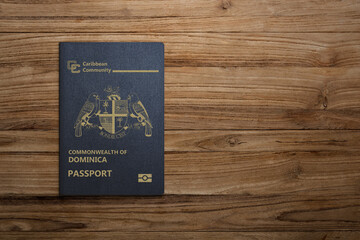 grenada passport on wooden background citizenship by investment