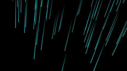 neon abstraction. green rays on a black background. futuristic screensaver