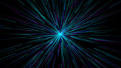 abstract glowing background. neon particles background. fine particle rays