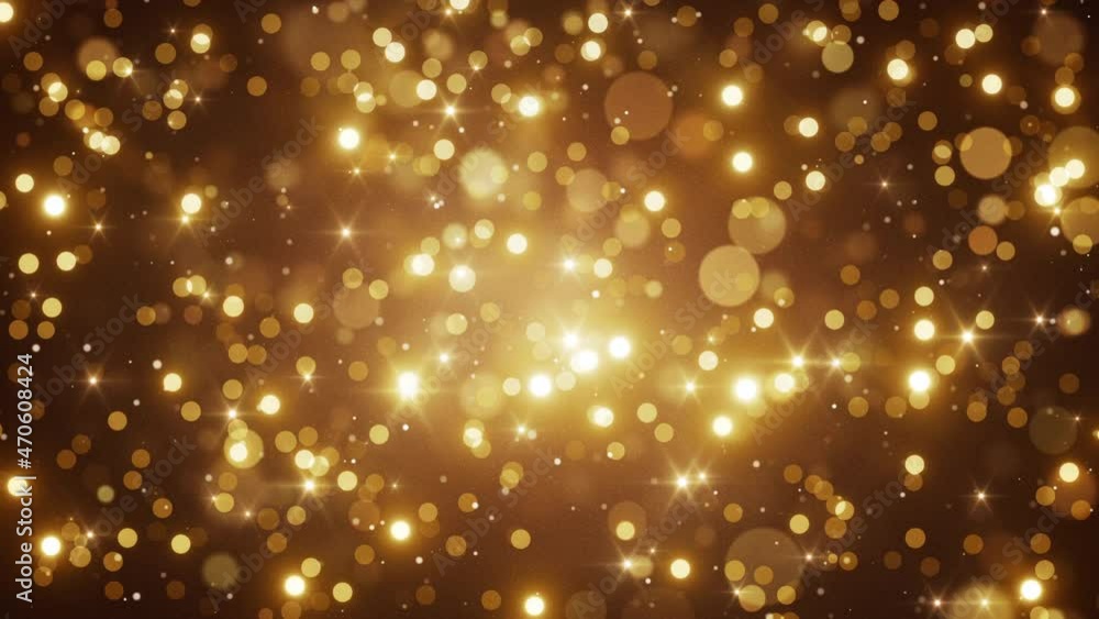 Wall mural gold dust bokeh background loop