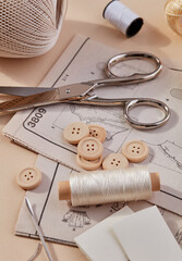 Scissors and sewing accessories
