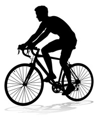 Bike Cyclist Riding Bicycle Silhouette