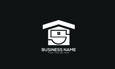 Alphabet S initial property abstract love heart vector logo