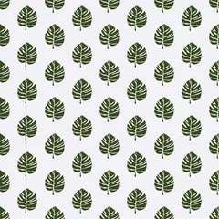  Natuurlijk groen naadloos patroon © ZeyStudio