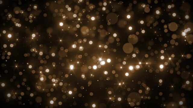 star dust brown particles motion background