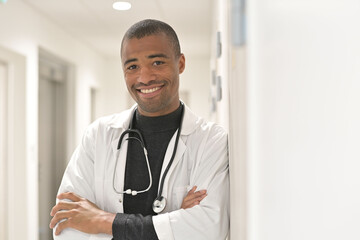 Portrait of doctor in hospital