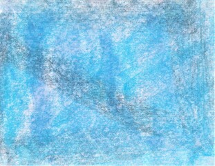 Fototapeta na wymiar Abstract blue background. Rough lines, texture. Pastel drawing. Background for the cover of a notebook, laptop.