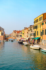 Fototapeta na wymiar Traditional italian architecture in Venice Italy