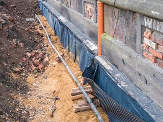 Moisture protection on a house