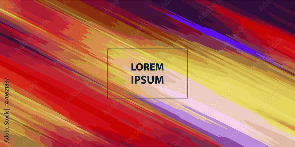 Poster abstract color background. art conceptual illustration. dynamic flow lines with vivid colors