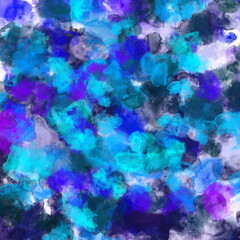 Naklejka na ściany i meble Abstract Background Impressionist Purple Violet Blue Neon