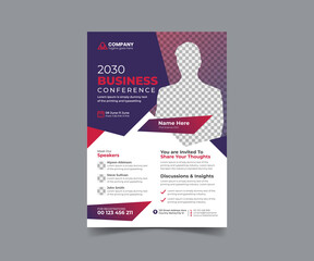 Corporate Business Conference Flyer Poster Design Template