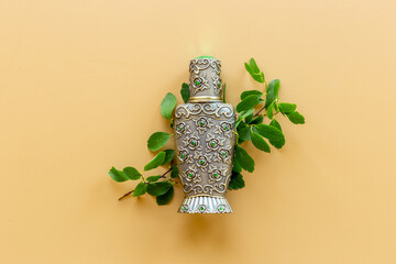 Arabian oud perfume or oil with agar wood tree