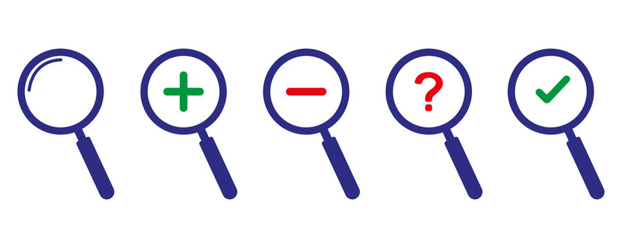 Magnifier vector.