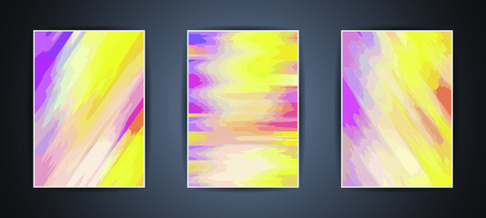 Fototapeta premium Colorful abstract background illustration. Rainbow Style Gradient lines. Template for your design, screen, wallpaper, banner, poster