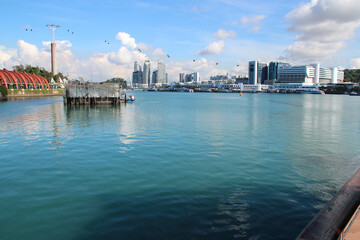 Fototapeta premium harbour front in singapore 