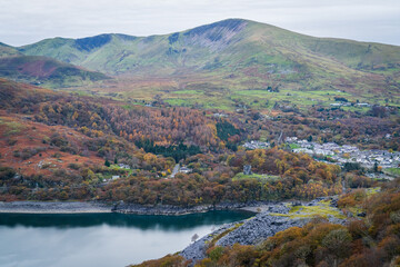 Rock climbing on the Llanberis slate