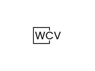 WCV letter initial logo design vector illustration