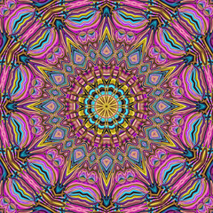 Abstract polygonal mandala style graphic 