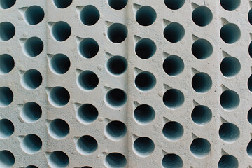 porous poriferous material for air ventilation with holes	