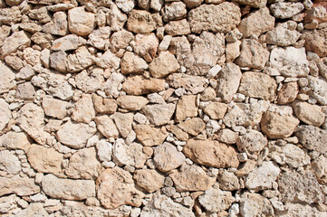 Traditional Stone Wall. Salento, Italy