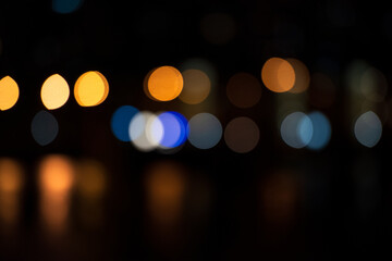Defocused bokeh lights
