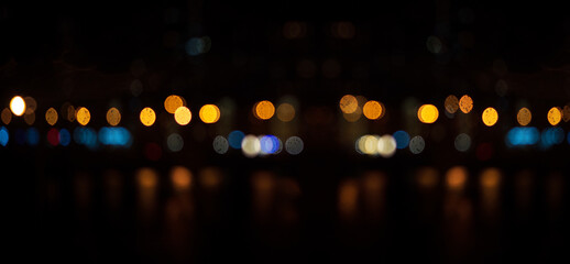 Defocused bokeh lights