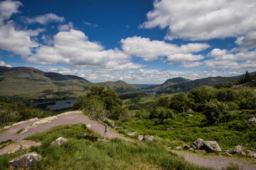 : Ring of Kerry Tour, Wild Atlantic Way, West Ireland,  Killarney National Park, Around the Iveragh Peninsula in the southwest of Ireland