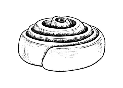 Vector illustration of Cinnamon Roll