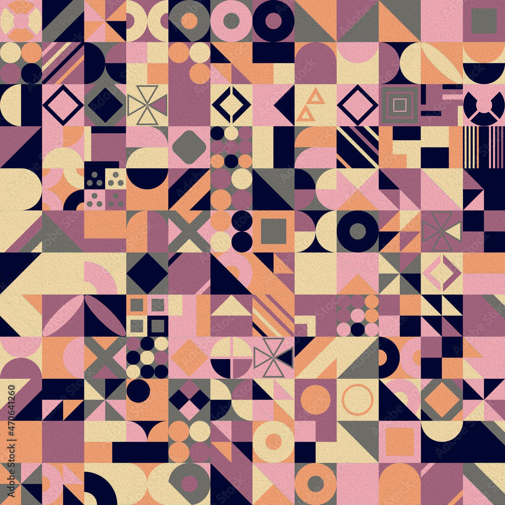Poster modern abstract geometric pattern with different shapes. abstract texture background for cover poste