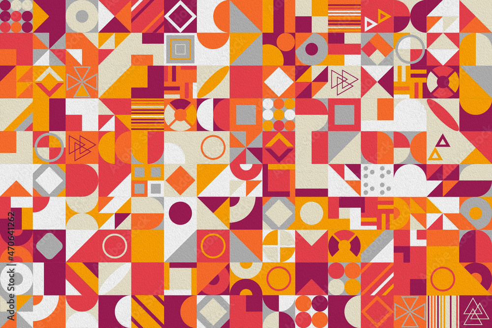 Poster modern abstract geometric pattern with different shapes. abstract texture background for cover poste