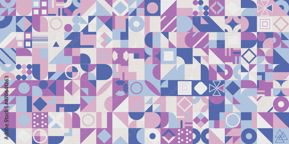 Poster modern abstract geometric pattern with different shapes. abstract texture background for cover poste
