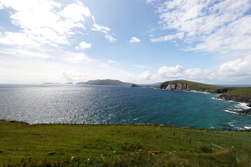 Fototapeta premium Ring of Kerry, Wild Atlantic Way, West Ireland, scenic coastal road, Around the Iveragh Peninsula in the southwest of Ireland 