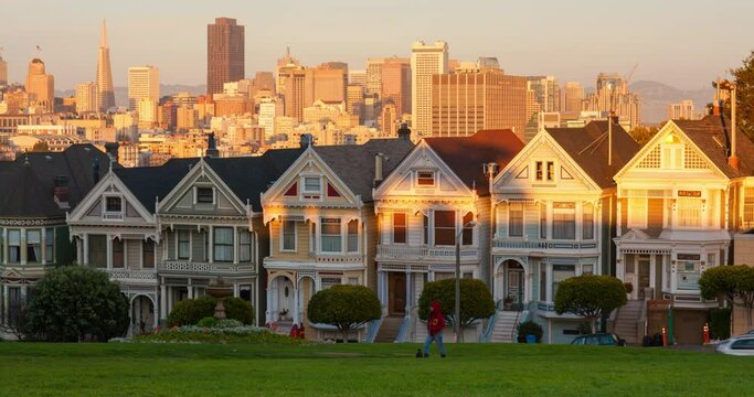 Painted Ladies timelapse day to night san francisco
