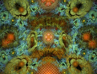 Imaginatory fractal abstract background Image