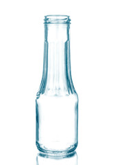 Empty glass bottle, isolated