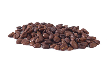 Coffee beans isolated on white background