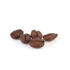 Coffee beans isolated on white background