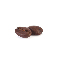 Coffee beans isolated on white background
