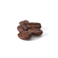 Coffee beans isolated on white background