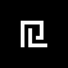 Fototapeta premium PL square logo design vector icon