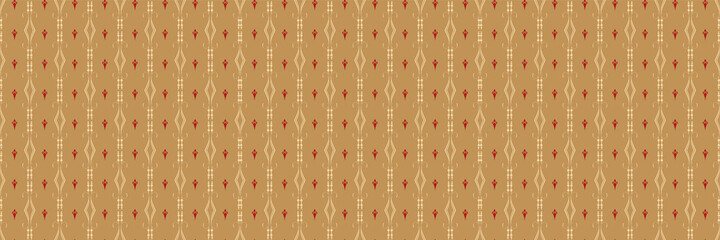 Background image in vintage style with simple decorative ornamentation on gold backdrop for your design projects, seamless patterns, wallpaper textures with flat design. Vector illustration