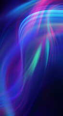 Bright abstract blurred background with bokeh. Blurred lights, neon glowing lines on a dark background.