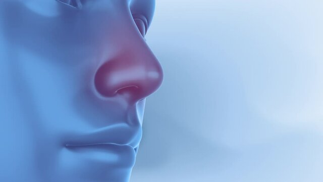 Clearing cold with decongestant nasal spray