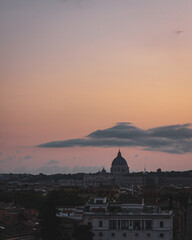 Obraz premium sunset in the city